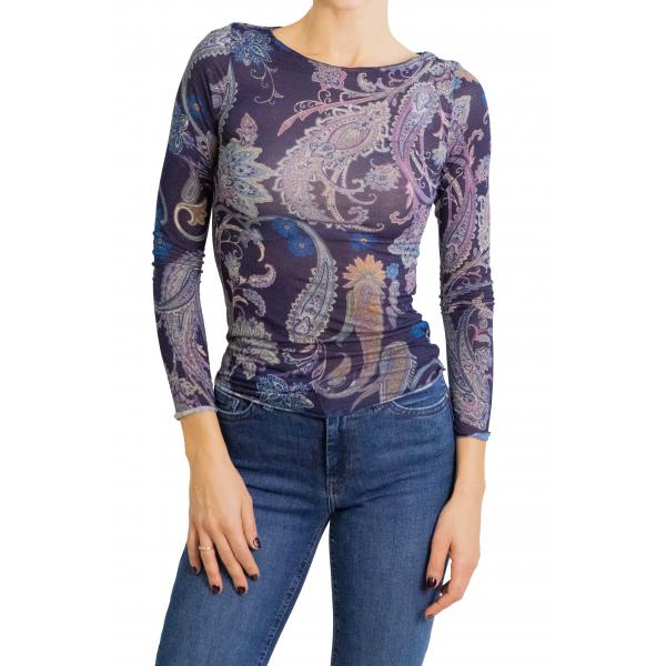 Maglia misto cashmere fantasia 
